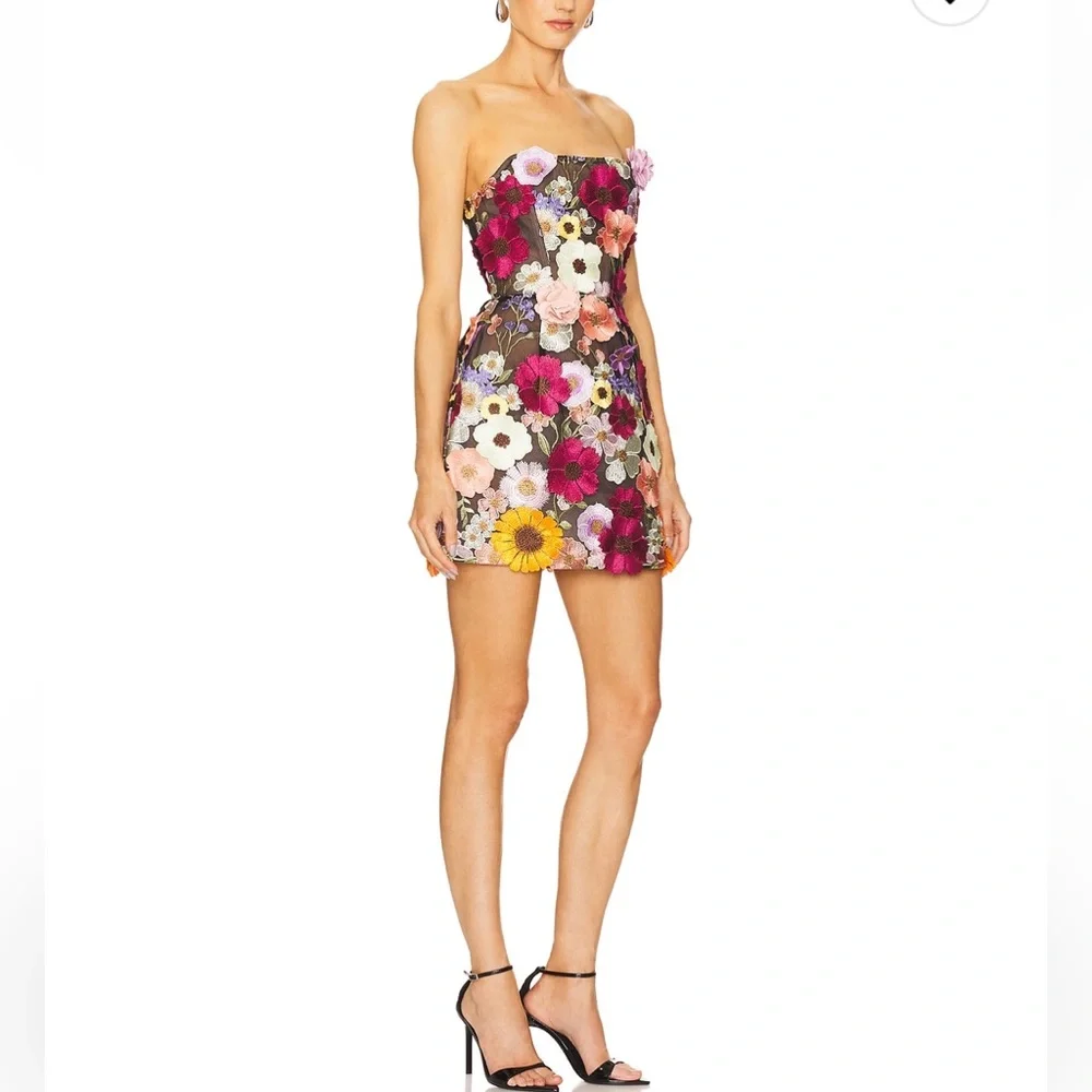 NWT Bronx and Banco Bouquet Maraya Mini Dress - Picture 2 of 16